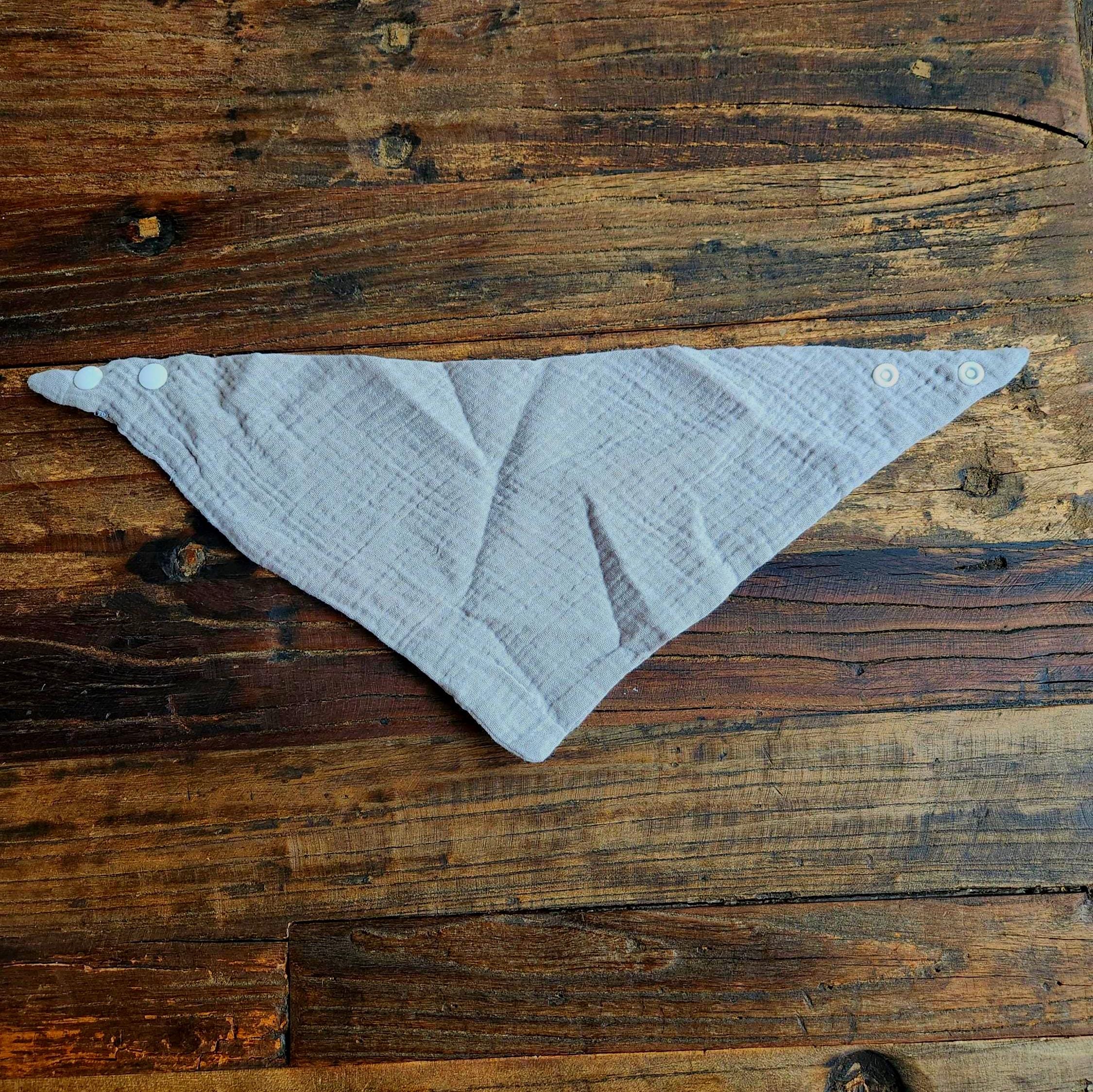 Personalized Muslin Embroidered Bandana Bib, & Burp Cloth | Custom Name or Initials