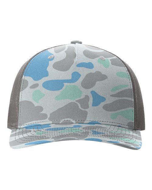 Printed 5 Panel Trucker Cap 112