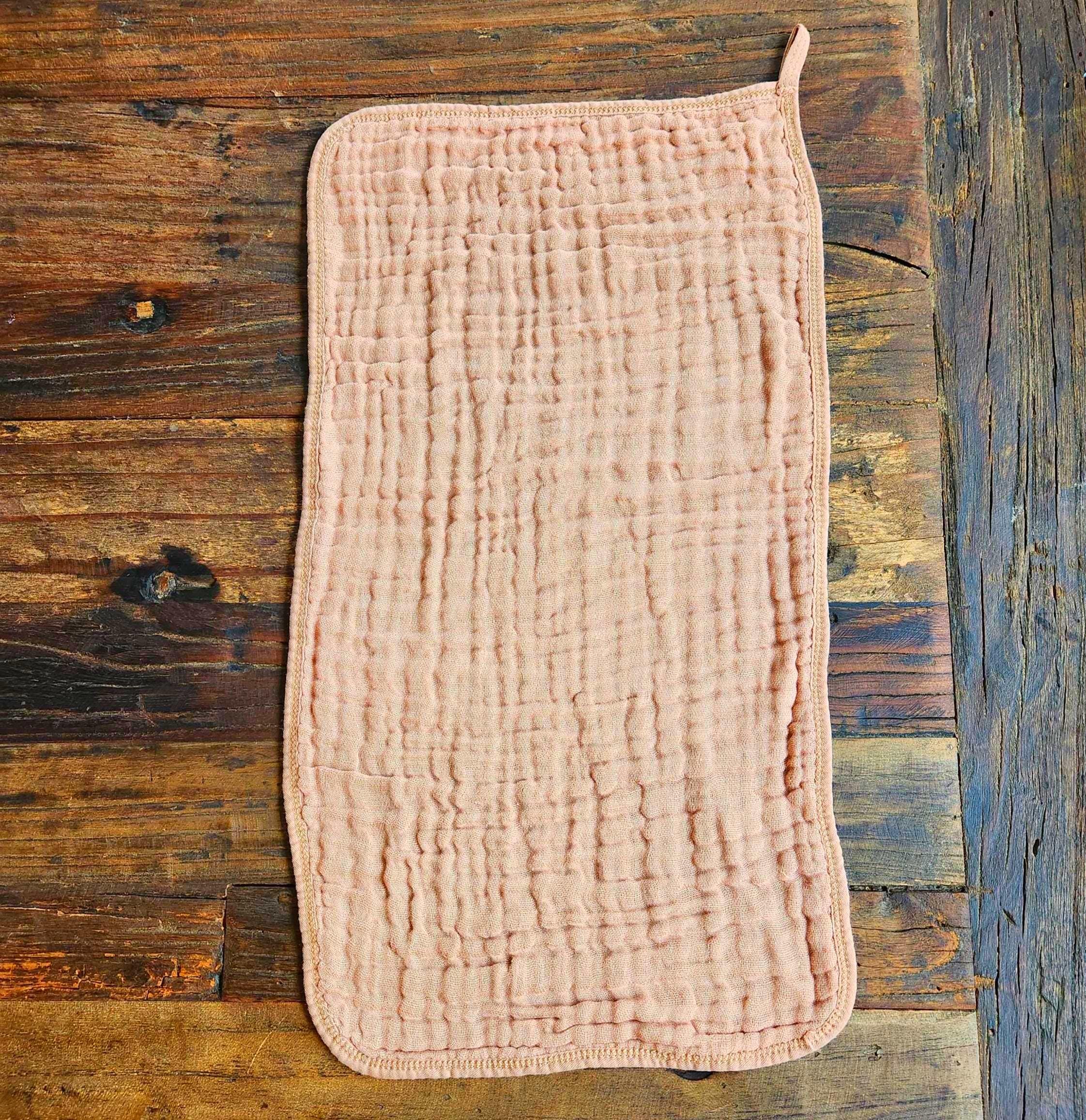 Personalized Muslin Embroidered Bandana Bib, & Burp Cloth | Custom Name or Initials