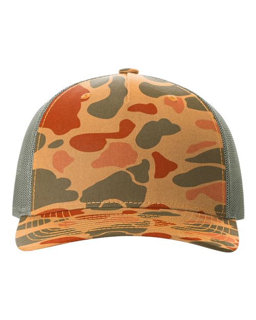 Printed 5 Panel Trucker Cap 112