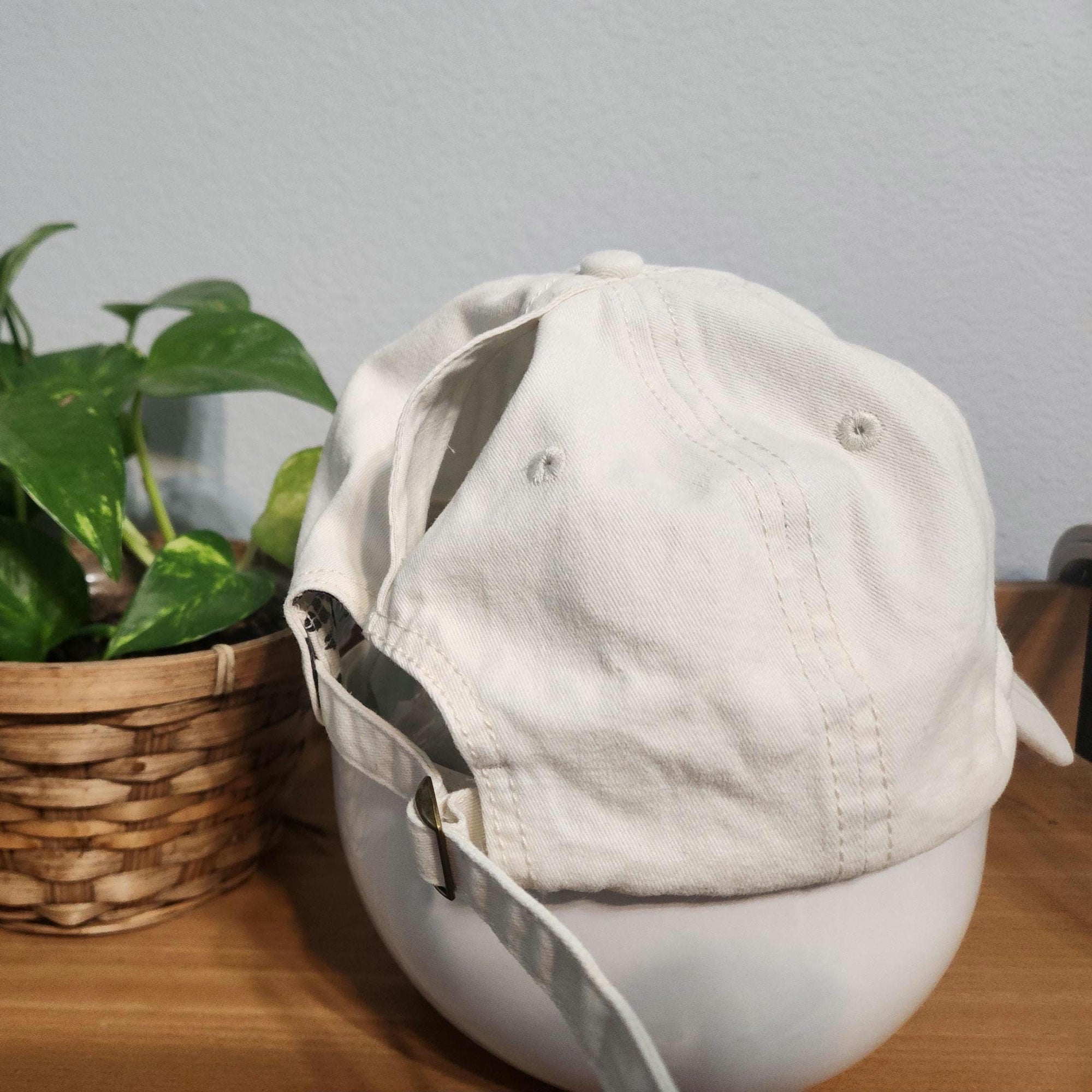 Cactus Hat with Pink Flower Embroidery