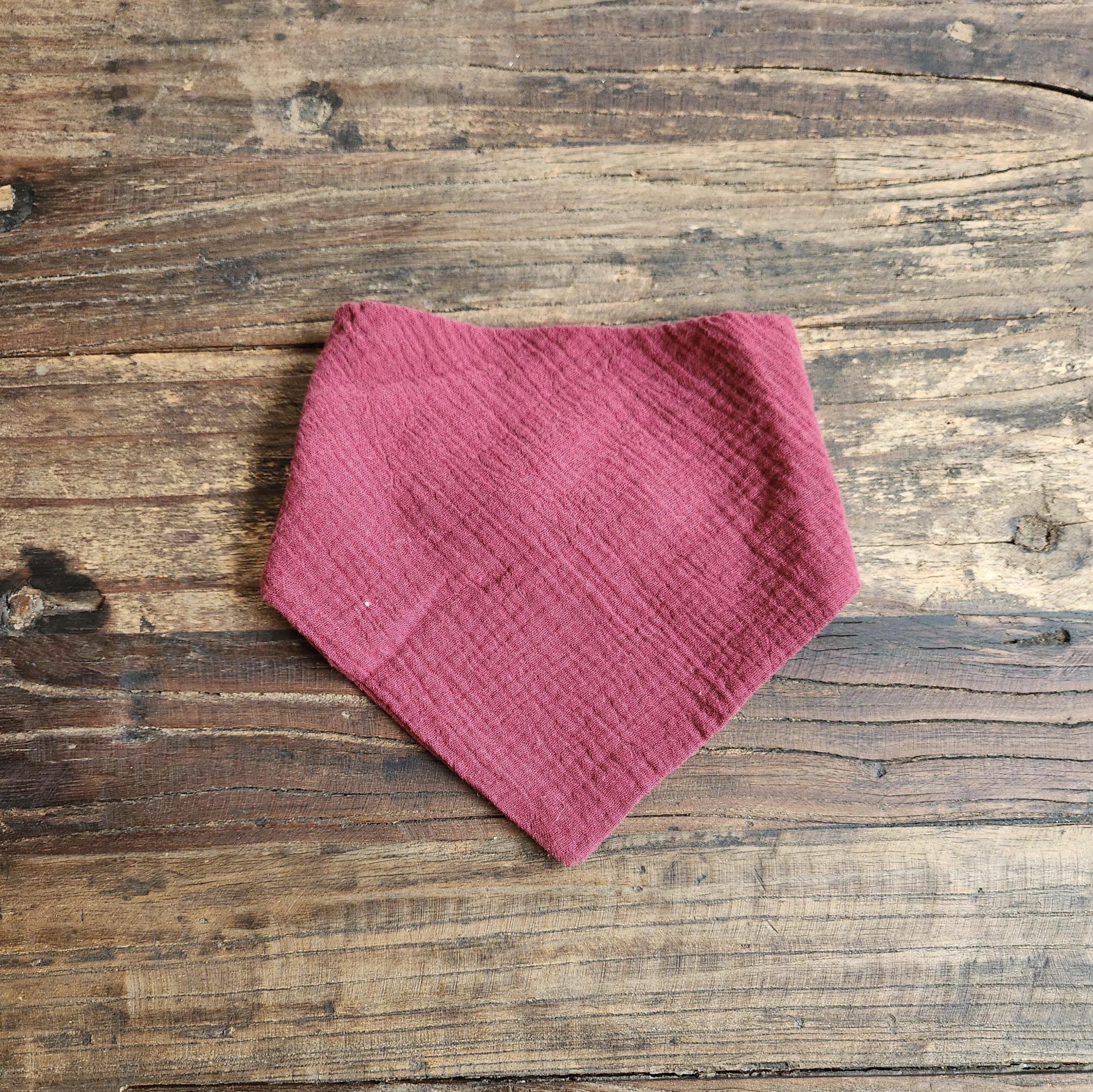 Personalized Muslin Embroidered Bandana Bib, & Burp Cloth | Custom Name or Initials