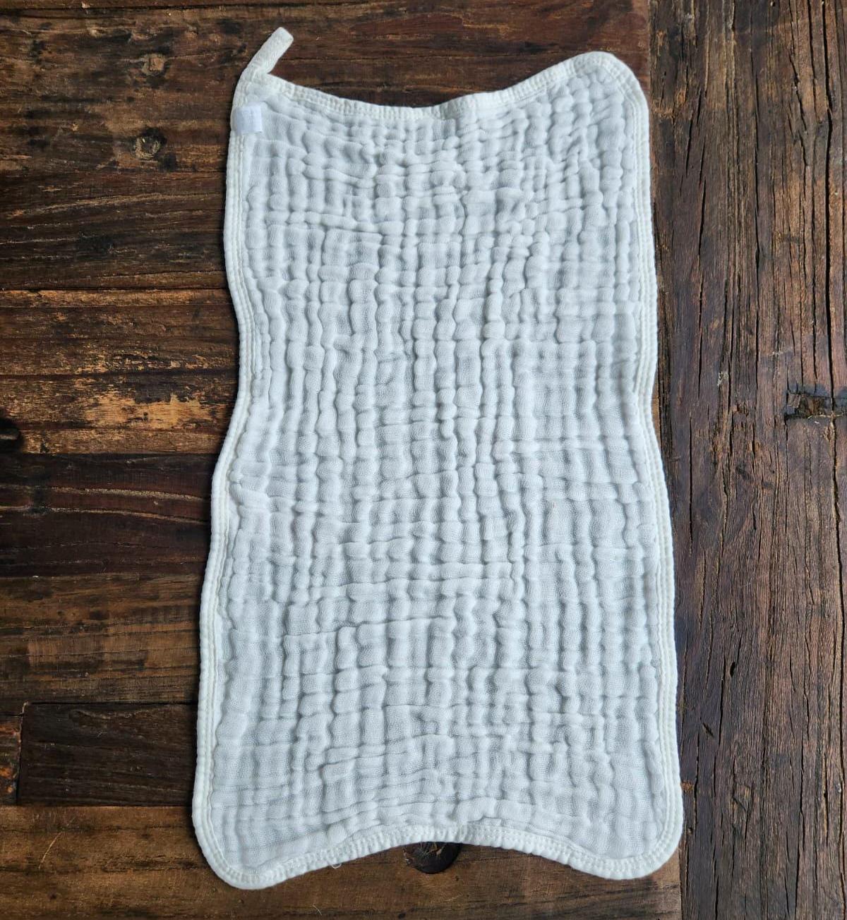 Personalized Muslin Embroidered Bib, & Burp Cloth + Velvet Bow | Custom Name or Initials