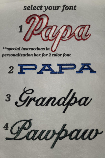 Custom Embroidered Grandpa Hat – Richardson 112 Trucker Cap