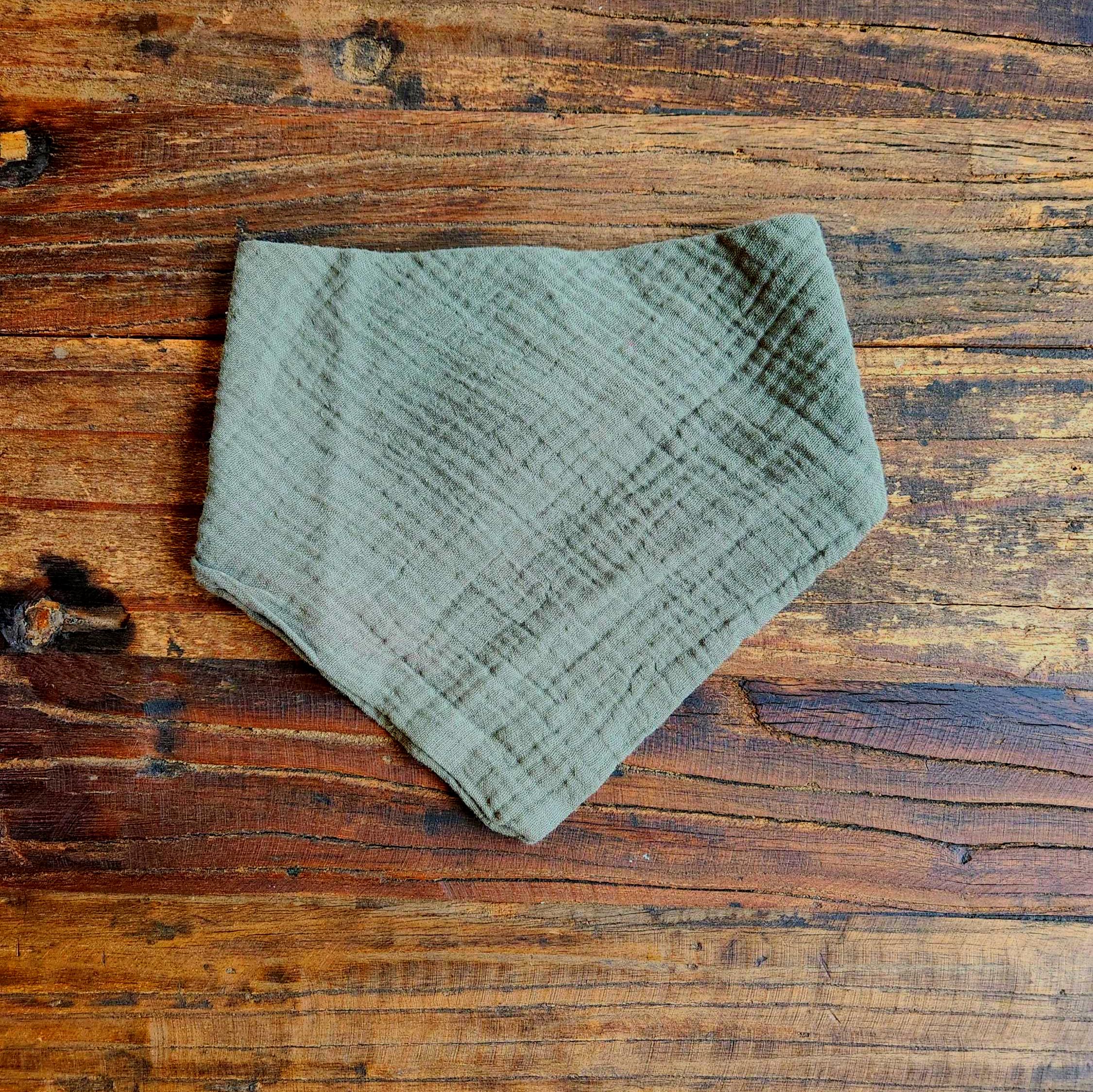 Personalized Muslin Embroidered Bandana Bib, & Burp Cloth | Custom Name or Initials