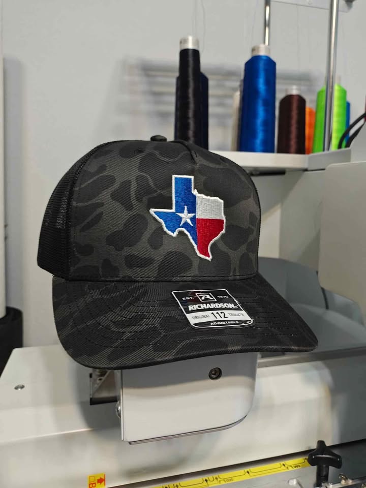 Richardson 112 Black Duck Camo Texas Hat