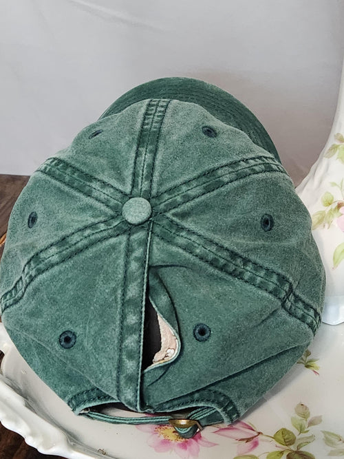 Birth Month Flower Embroidered Cotton Hat: Keep It Wild Unique Visor Print