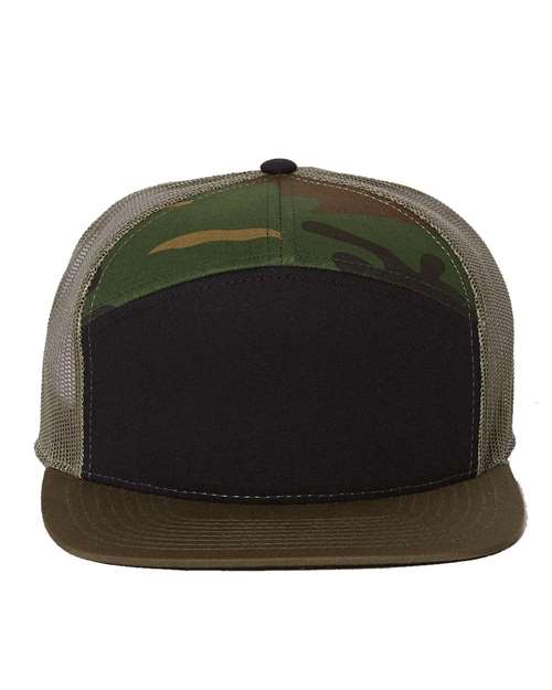 7-Panel Trucker Cap 168 Flat Bill