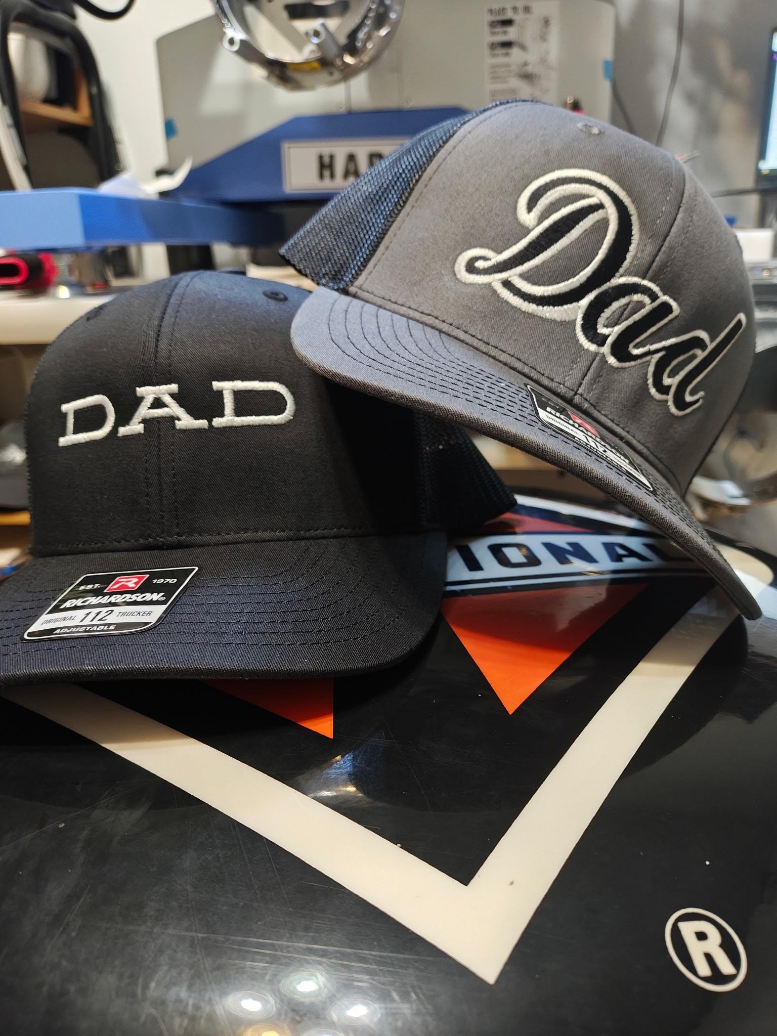 Custom Embroidered Dad Hat – Father's Day Gift – Richardson 112 Trucker Cap – Pops, Daddy, Daddio, Papa, Dada – Personalized Gift for Him