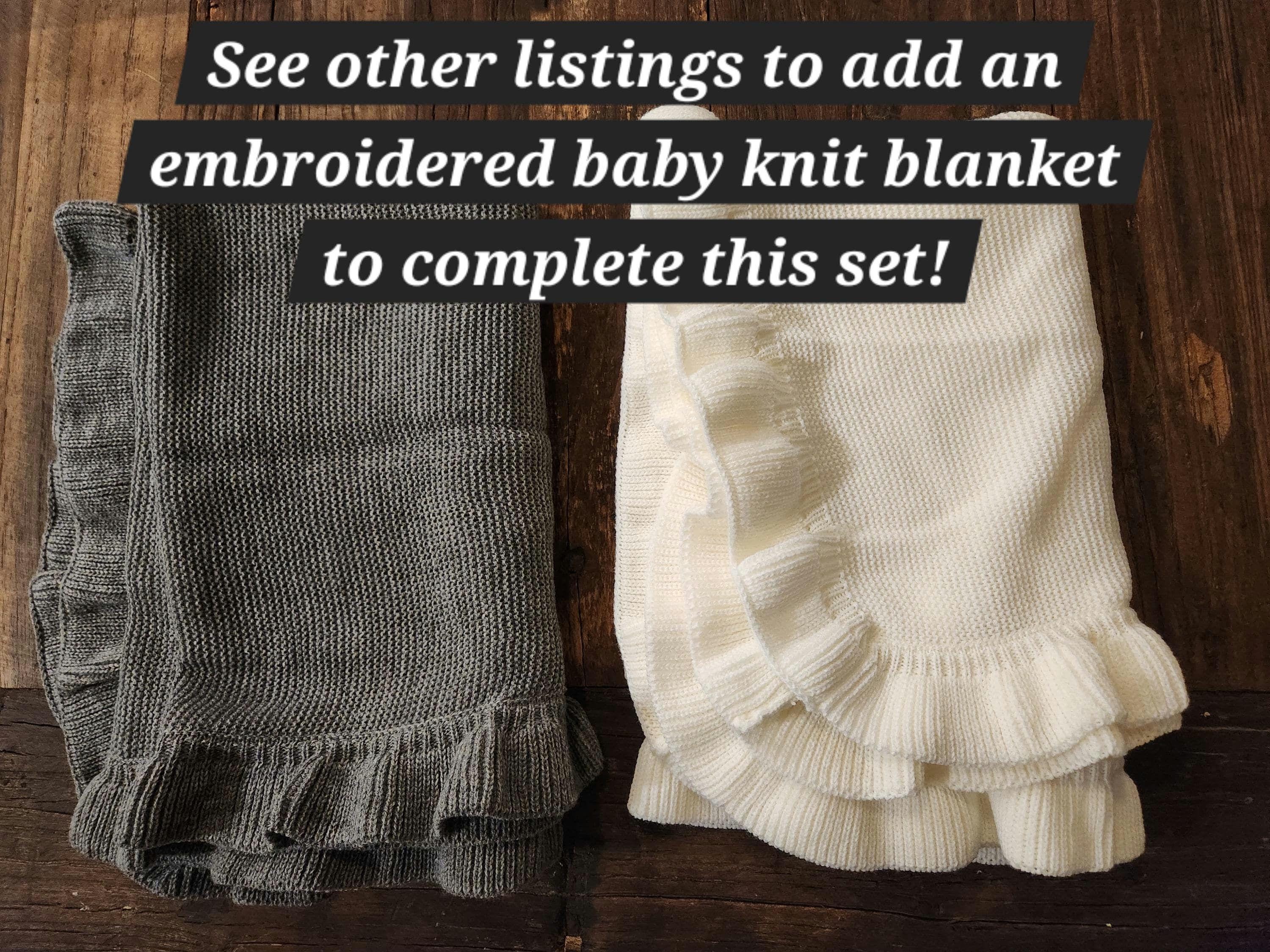 Personalized Muslin Embroidered Bandana Bib, & Burp Cloth | Custom Name or Initials