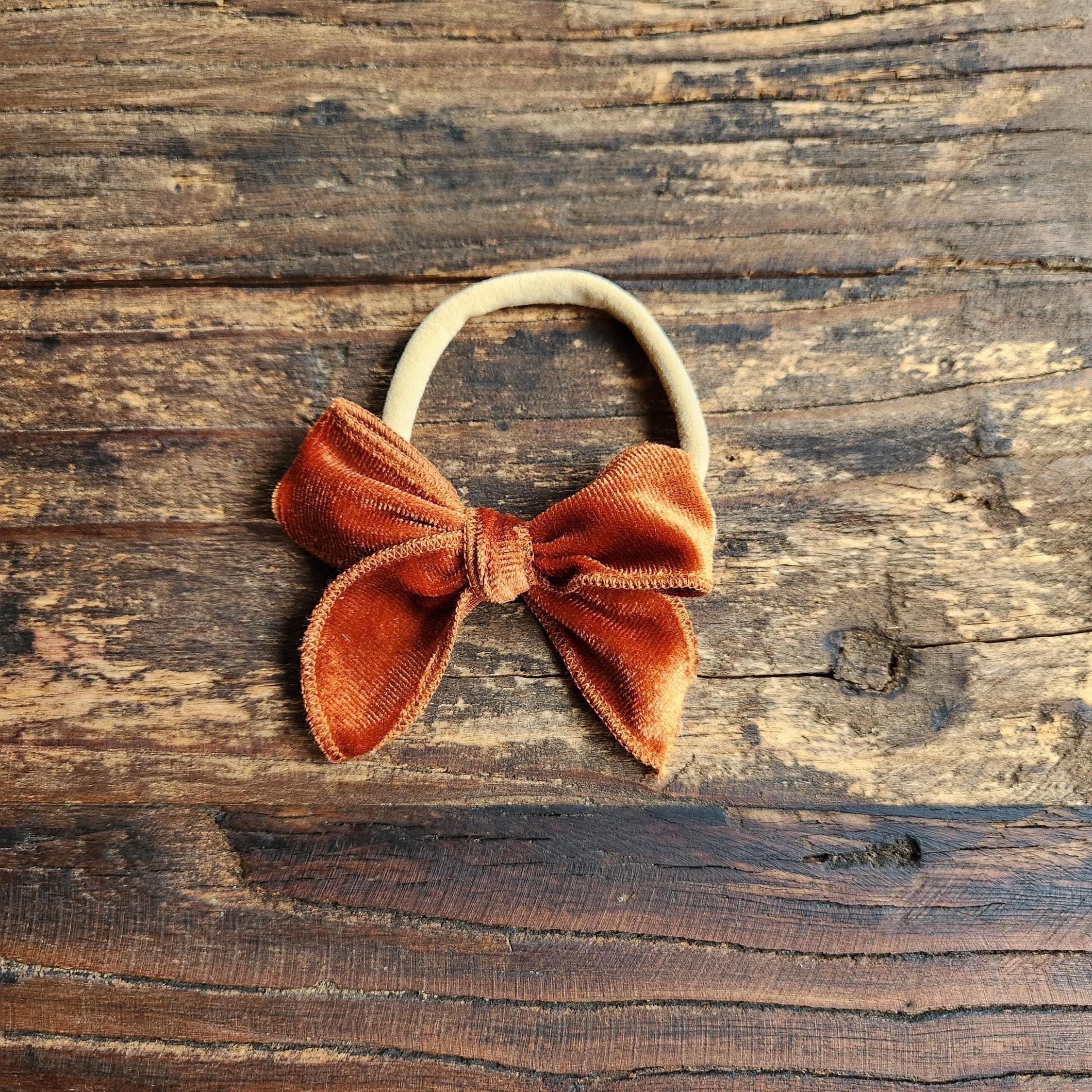 Personalized Muslin Embroidered Bib, & Burp Cloth + Velvet Bow | Custom Name or Initials