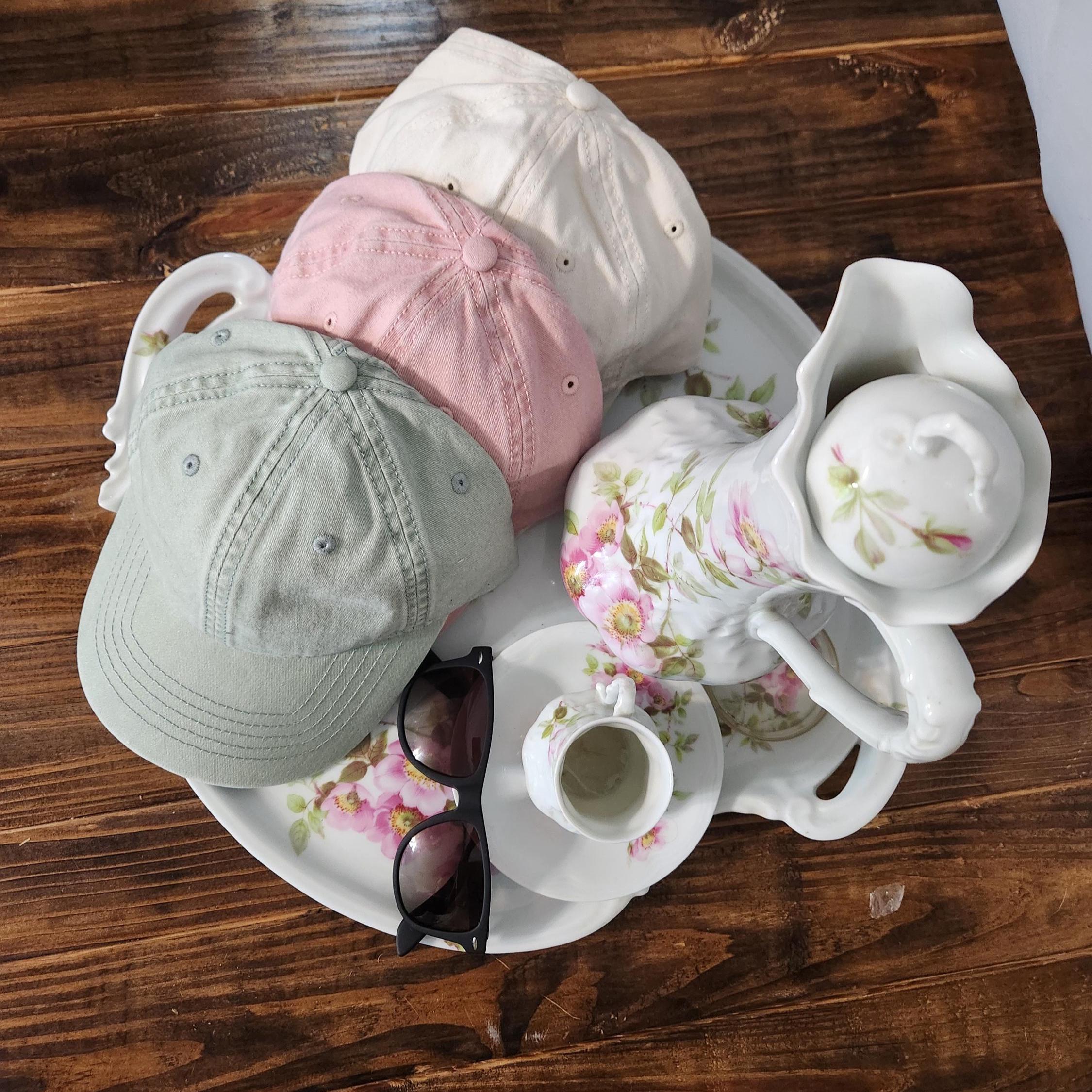 Embroidered Birth Month Flower Hat – Custom Floral Vintage Cap – Birthday Gift for Her – Nature Lover Soft Baseball Hat - Concealed Ponytail