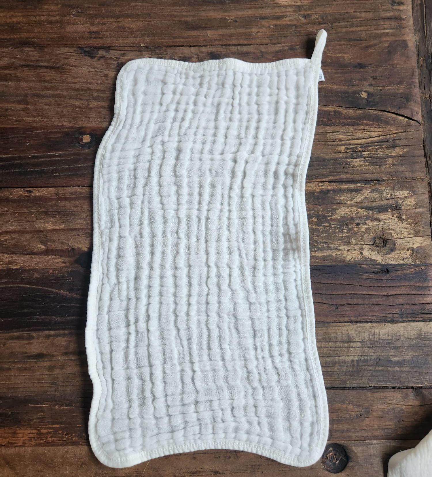 Personalized Muslin Embroidered Bandana Bib, & Burp Cloth | Custom Name or Initials