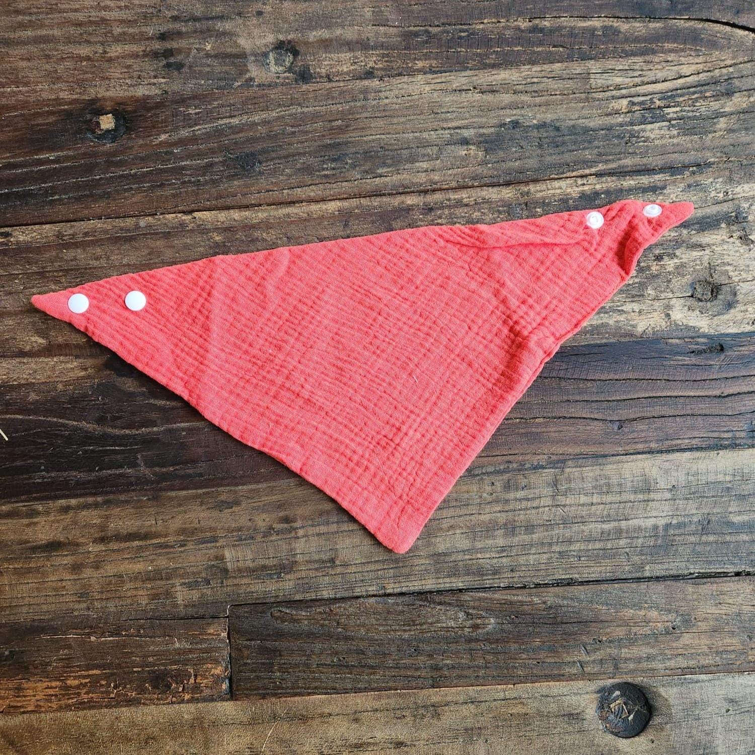 Personalized Muslin Embroidered Bandana Bib, & Burp Cloth | Custom Name or Initials