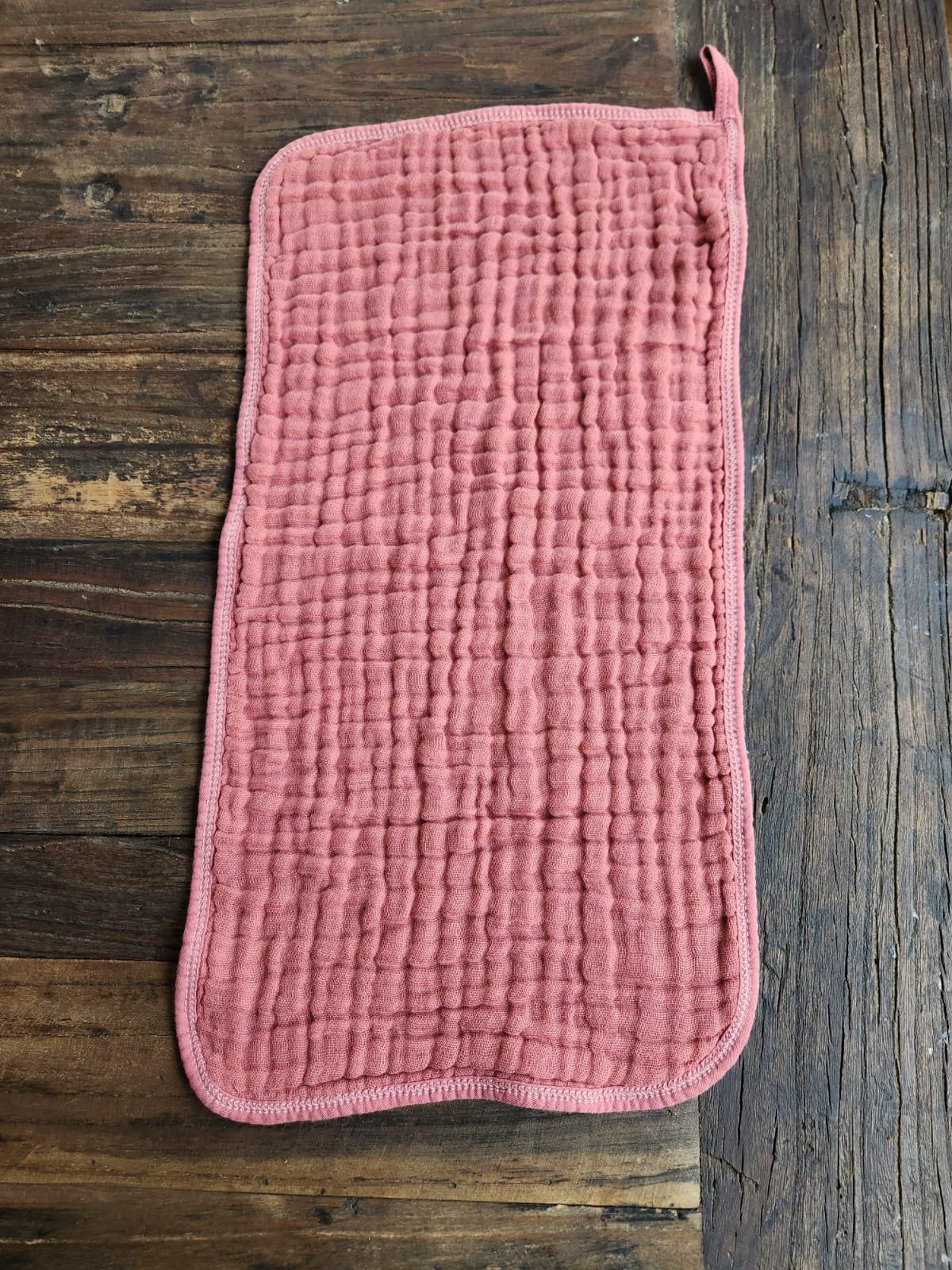 Personalized Muslin Embroidered Bib, & Burp Cloth + Velvet Bow | Custom Name or Initials