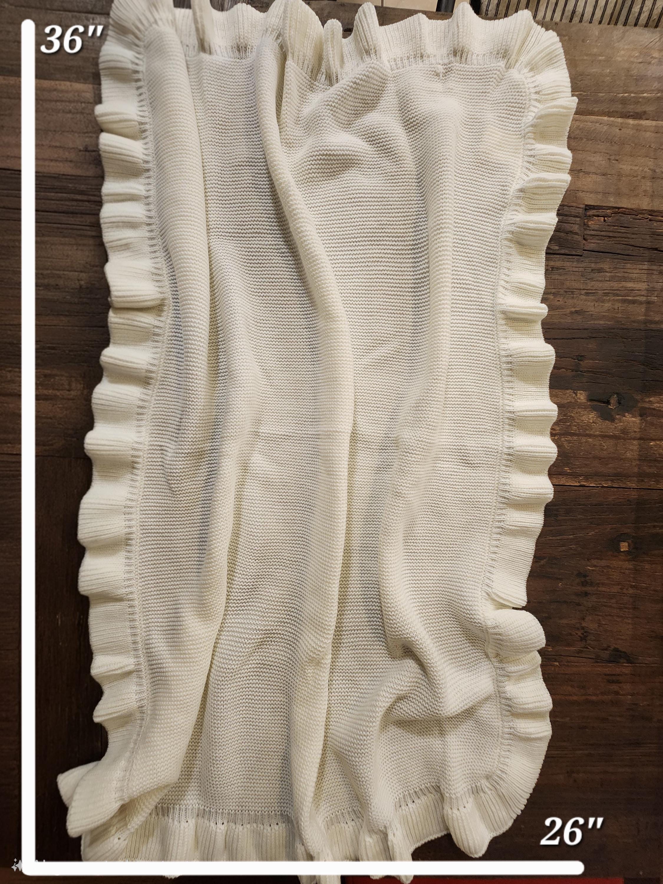 Personalized Embroidered Knit Blanket for Baby Boy or Girl | Custom Name or Initials