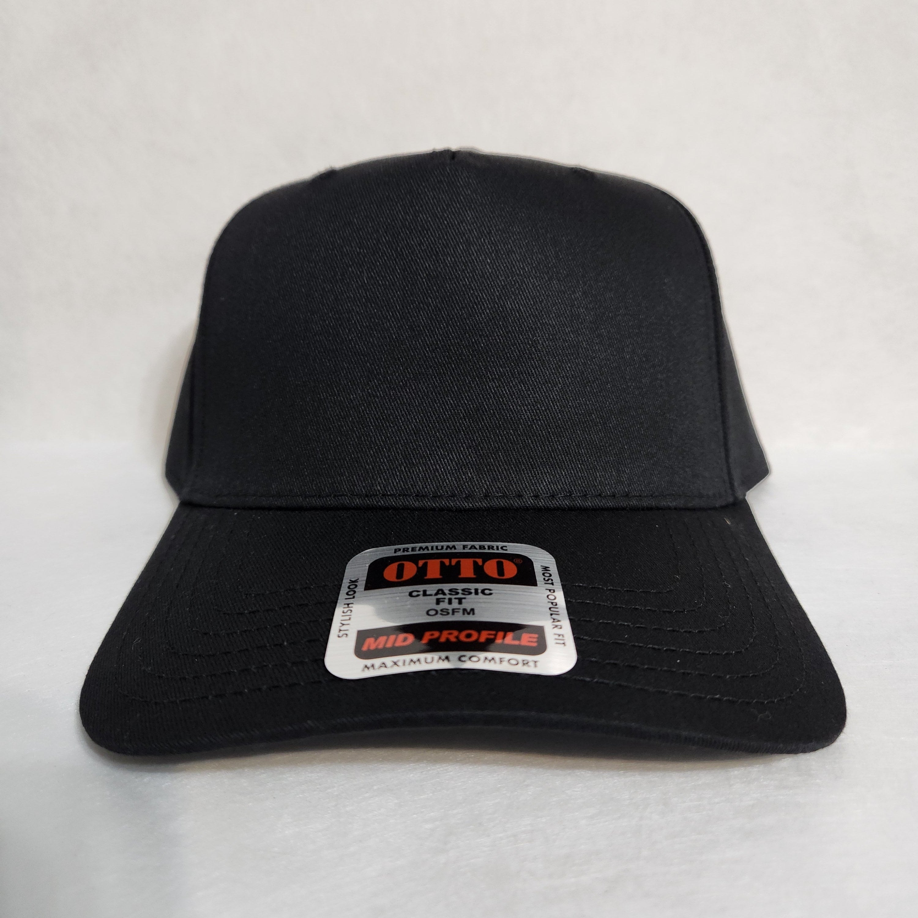 Otto Cap 5-Panel Mid Profile Baseball Cap - Custom Embroidery Service Request