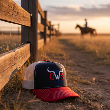 Out West Seams Texas flag hat