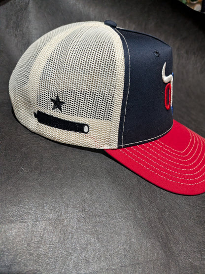 Out West Seams Texas flag hat